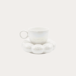 Lottie Mug & Saucer Set - Pearl