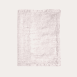 Moss Washed Linen Table Runner - Blush