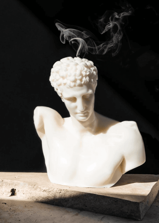 Hermes Bust Sculpture Candle