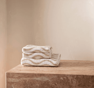 Wave Natural Hand Towel