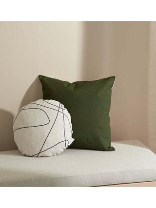 Square Cushion - Olive Green-Warranbrooke-The Vignette Room - Unique & Inspiring Furniture & Homewares in Paddington Sydney