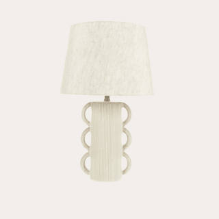 Slinky Ceramic Lamp - White