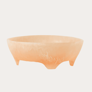 Largely Resin Serving Bowl - Coral