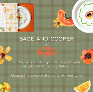 Summer Fruit Plate - Leafy Orange
